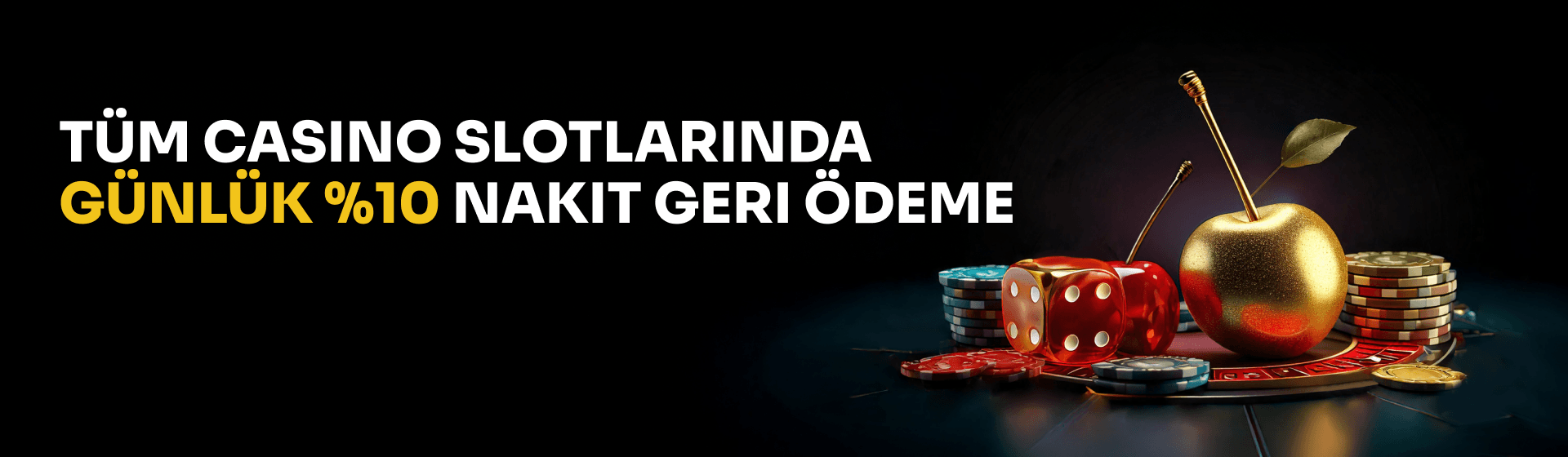 Tüm casino slotlarında günlük %10 nakit geri ödeme Tüm casino slotlarında günlük %10 nakit geri ödeme